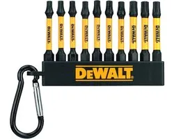 Dewalt DT7275-QZ Jeu D'embouts De Tournevis Torx À Impact Élevé | 57MM | 10 Pièces