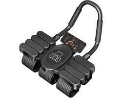 Ab Roller Wheel Met Automatische Terugvering - 6-Wiel Design Buikspier Trainingsapparaat | Buikspierapparatuur Met Telefoonhouder Voor Kracht Fitness Training Buikspier Gym