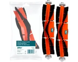 Sillar, Set 2 stofzuigerborstel, rolborstel, hoofdborstel voor robotstofzuiger, geschikt voor Xiaomi Mi Robot Vacuum Cleaner, Mi Roborock, Robot Vacuum Cleaner, vervanging SDZS01RR SDZS03RR SDZS04RR