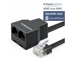 P1 Splitter RJ11 naar 2x RJ11 – Slimme Meter Splitter – Geschikt voor HomeWizard, P1 Meter & Energiemeter – 12.5 CM Kabel – Passieve P1 Splitter