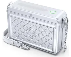 Anti-Theft Fingerprint Women Security Lock Box Bag, MFi Certified Safe Lock Boxes with Find My App/iOS Only, Cash Lock - ShopVlot