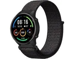 Strap-it Smartwatch bandje nylon - geschikt voor Xiaomi Watch S1 (Active/Pro) / Watch 2 Pro / Watch S3 / Mi Watch / Amazfit Balance / Bip 5 - zwart mix