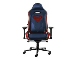 Trust GXT 721SM Ruya Pro Édition Superman - Chaise de Gaming Premium - Coussin de nuque - Support dorsal réglable - Hauteur réglable - Dossier et accoudoirs réglables - Blauw Superman