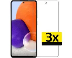 Screenprotector - Geschikt voor Samsung Galaxy A72 - 3 Stuks - Extra Sterk - Beschermglas - Gehard Glas - Tempered Glass - Screen Protector