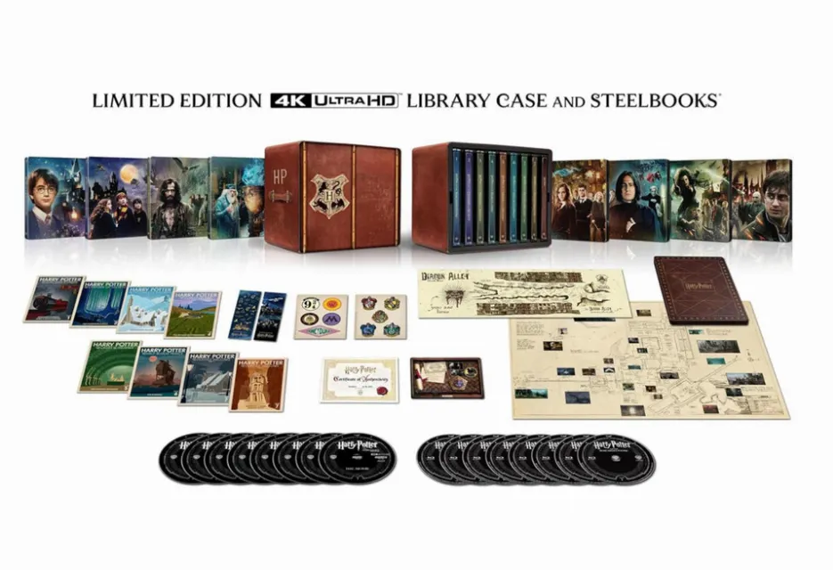 Harry Potter 8-Film Steelbook Library Case Collector's Edition Amazon IN HAND