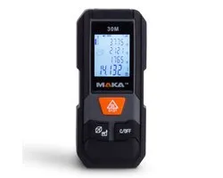 MAKA Digitale Laser Afstandsmeter 30 m - Aanpasbare meetreferentie - Lasermeter