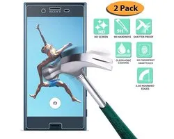 2 stuks Pack Glazen screenprotector voor Sony Xperia XZ Premium - Tempered Glass