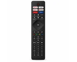 Télécommande pour TV Philips - RQ-P6H - Compatible avec tous les Smart TV Philips - Ambilight - Netflix - YouTube - Prime Video - Prête à l'emploi