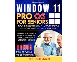 Technology Books- Window 11 Pro OS For Seniors (Beginner to Advanced) with 180+ PREMIUM VIDEO TUTORIALS