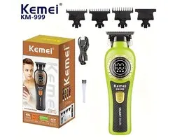 Professionele Kemei KM-999 Draadloze T-Blade Tondeuse – Digitale Display – Oplaadbaar – Inclusief 3 Opzetkammen – Voor Barbiers & Thuisgebruik