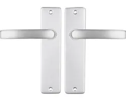 Starx Deurklink Aluminium - Deurbeslag - Deurkruk met Schild - Blind - Deurklink Blok - 43 x 180 x 18 mm
