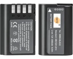 DSTE 2PCS DMW-BLK22 Batteries Compatible with Panasonic Lumix S5 DC-S5K DC-S5GK - ShopVlot