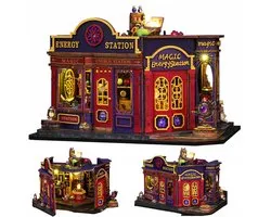 Modélisme Kit de construction miniature - Jeny Green House - bois/papier/plastique - Avec éclairage LED - DIY - Dollhouse - Pour Adultes (14+)