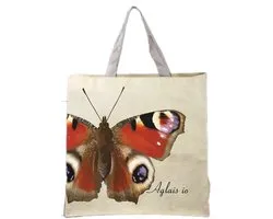 Esschert Design Shopper Butterfly 40 Cm PP / polyester Beige