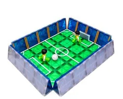 Magna Minds - Magnetic Tiles - Voetbal Thema - Magnetisch Speelgoed – 80 stuks - Constructie speelgoed - Magnetische tegels - Montessori speelgoed - Magnetic toys - Magnetische bouwstenen - Speelgoed Kinderen