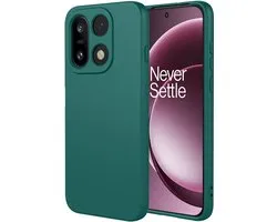 Housse MobyDefend - Compatible avec OnePlus 15 - Housse arrière en Siliconen mate - Vert