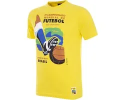 COPA - Brésil 1950 Coupe du Monde Emblem T-Shirt - Hommes - Jaune - S