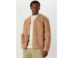 Anerkjendt Aksigurd Boiled Wool Overshirts Heren - Camel - Maat M