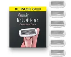 Wilkinson Sword Intuition Complete Care Navulmesjes voor vrouwen, Hydro-Boost-serum, 6 navulmesjes