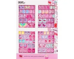 Create It! - Kunstnagels Zelfklevend Maxi Set - 96 Stuks