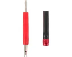SOLUSTRE 1 Set Auto Evap Smoke Leak Tester Connector Kit - Service Port Adapter Set with Valve Removal Tool for Diagnosis of Car Evap Smoke Machines