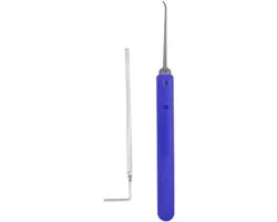 Set de crochetage professionnel pour débutants – Kit de crochetage portable en acier inoxydable 2 pièces