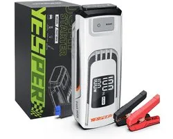 Yesper FAST MAX Jumpstarter 27000 mAh - Booster Batterie pour Auto, Tracteur, bateau – Powerbank – Kit d'urgence – Véhicules automobiles Véhicules lourds - Adapté pour -40℃ - 12V - alimentation d'urgence