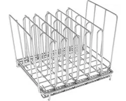 Grille de séparation sous vide Medium réglable en acier inoxydable (6 positions) - La grille en acier inoxydable empêche le sac sous vide de flotter - Convient à toutes les marques de sacs sous vide - Optimise la circulation