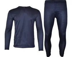 Thermoset - Thermo Ondergoed Heren - Blauw - Maat XXL | Thermo Kleding Set