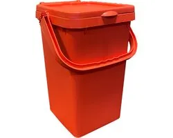 Afvalemmer 'Ecoplus' 25 liter- Afvalscheiding - Oranje