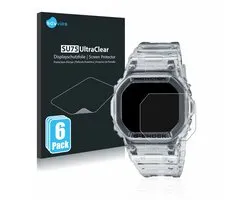 Savvies - Screenprotector voor Casio G-Shock DW-5600SKE-7 - Folie Beschermfolie transparant 6 Stuks