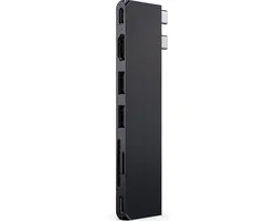 Satechi ST-HUCPHSD, Station d'accueil, USB 3.2 Gen 2 (3.1 Gen 2) Type-C, 100 W, 1.4/2.3, Noir, Midnight