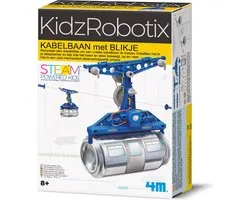 4M Wetenschap En Spel - Maak Je Eigen Kabelbaan - Bouwpakket Mechanica - Kidzrobotix - 8 Jaar