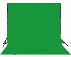 Donley Greenscreen - 300 * 400cm - Vinyl - Écran vert extensible - studio photo avec effet chromakey - fond de tournage de film - photographie de fond - écran vert photographie, vidéo et télévision - tissu photo vert - tissu de fond pour studio photo