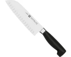 Zwilling - 4 Star Santoku-mes met kuiltjes 180 mm