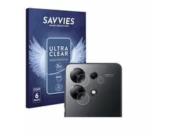 Savvies - Screenprotector voor Xiaomi Redmi Note 13 4G (ALLEEN Camera Lens) - Folie Beschermfolie transparant 6 Stuks