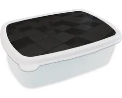 Bread Bin Wit - Lunch Box - Bread Box - Cube - Zwart - Wit - Motifs - 18x12x6 cm - Adultes