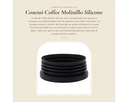 Dailygoods- Koffiemolen - Verbeterde Smaak - Effectieve Afsluiting - Bonenmaler - Compatibel met Baratza Encore - Voedselveilig Silicoon - Vermindert Afval - Koffiecontainer