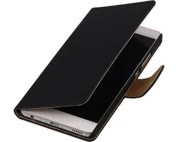 BestCases.nl Samsung Galaxy J7 2017 / Pro Effen booktype hoesje Zwart