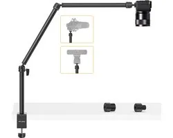 SnelShoppen - Support de caméra suspendu flexible VIJIM LS08 pour bureau, support de webcam, bras de perche micro pour photographie sur table, vidéographie, live