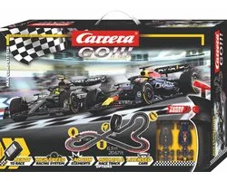 Carrera Go!!! Racebaan - GO!!! Max Competition - F1 Heroes Showdown - Max Verstappen vs. Lewis Hamilton - 6,3m - 22 onderdelen - 1:43