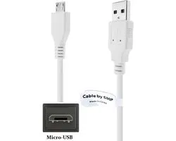 OneOne 1,5m Micro USB kabel. Extra sterke laadkabel. Stevig oplaadkabel snoer past op Samsung Galaxy S6 (niet voor Tab S6), S6 Edge, S7 (niet voor Tab S7), S7 Edge, Note GT-N7000, Ace, Champ, Chat, Corby, Mega, Metro, Note 3