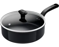 Tefal Cook & Change - Hapjespan - Ø24 cm - PFAS-vrij - Keramisch - Inclusief Deksel - Geschikt voor Inductie