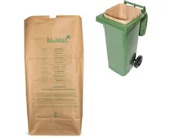 BioMat - Sacs en papier compostables 1 couche - 120 /140 - 25 pièces - 5 pièces