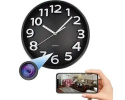 Heuts Goods - Spy Camera Wand Klok - Verborgen Camera - Spy Camera - 64GB SD Kaart - SD Kaartlezer - FULL HD 1080P - Quartz Wandklok
