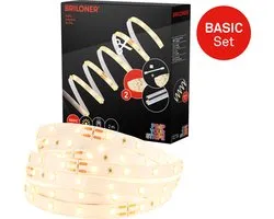 Kit de démarrage Pimp Your Stripe Bande LED 2m, blanc chaud, marche/arrêt