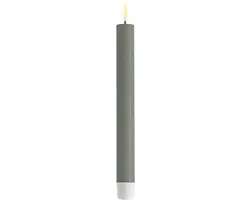 Deluxe Homeart - Led Kaars Salie Groene2,2 x 24cm (2 stuks)