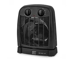 Chauffage soufflant Emerio - 20 m² - 2 niveaux de température - Thermostat réglable - Oscillation - Voyant lumineux - Fonction ventilation - Protection anti-basculement - Protection contre la surchauffe - IP21 - 2000 W - FH-111910.2 Zwart