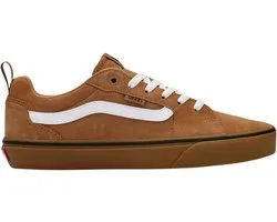 Gomme en daim Vans filmore de couleur marron.