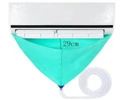 WiseGoods Kit de Nettoyage Climatiseur Premium - Kit Split Avec Sac de Récupération - Sac de Lavage Anti-Poussière Pour Climatiseur Mural - Sac Refroidisseur d'Air